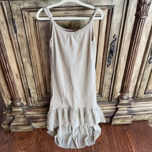 Girls Mia Joy Tan High low Dress